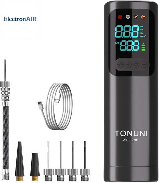 Electric Ball Pump,Portable Air Pump Ball Pump Inflator Needles with Digital Gauge for Basketball Football Soccer Ball Beach Sports Exercise Ball Balls Inflatables Pump Electric Pumps 17PSI 4000Mah